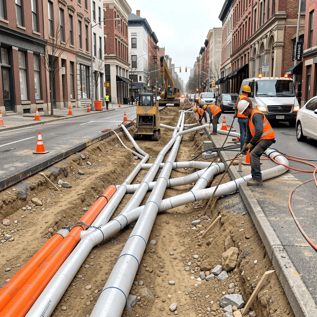 Sous-station d'échangeur thermique pour raccordement d'un immeuble au réseau de chaleur urbain